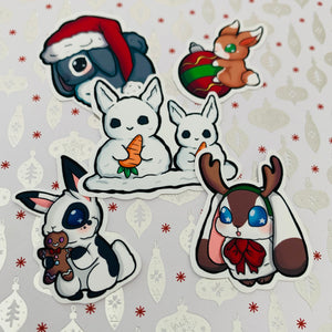 ~*Christmas Buns Mini Sticker Set*~