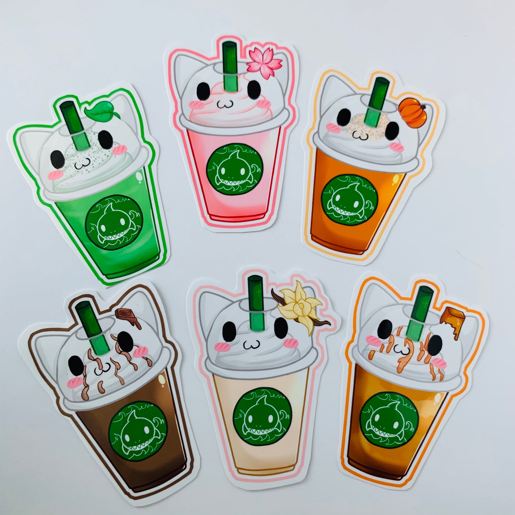 Kawaii Drinks - Stickers- – QteabunCafe