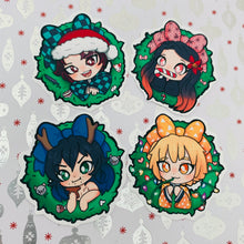 Load image into Gallery viewer, ~*Demon Slayer Christmas Mini Sticker Set*~
